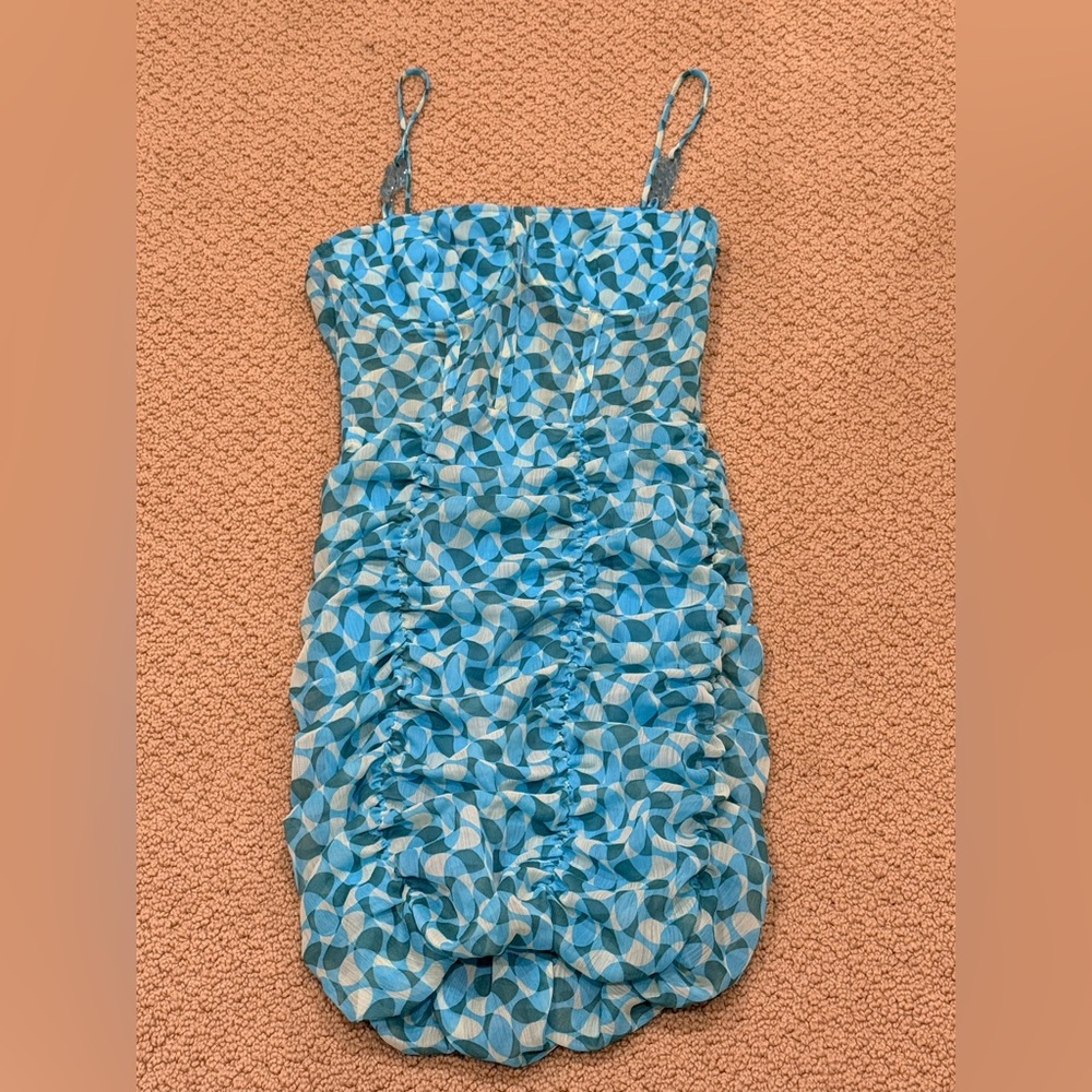 Zara Patterned Mini Bodycon Dress